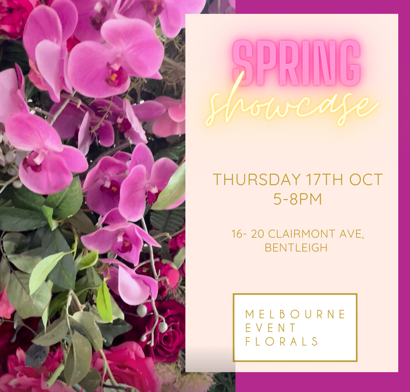 Melbourne Event Florals Spring Showcase Tickets, Melbourne Event