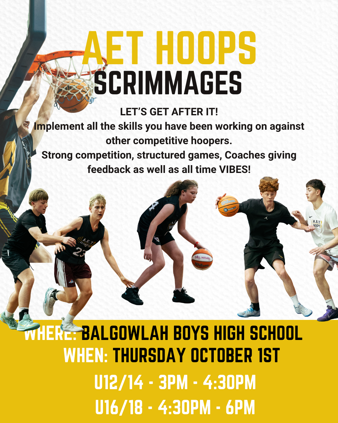 U16/18 SCRIMMAGE