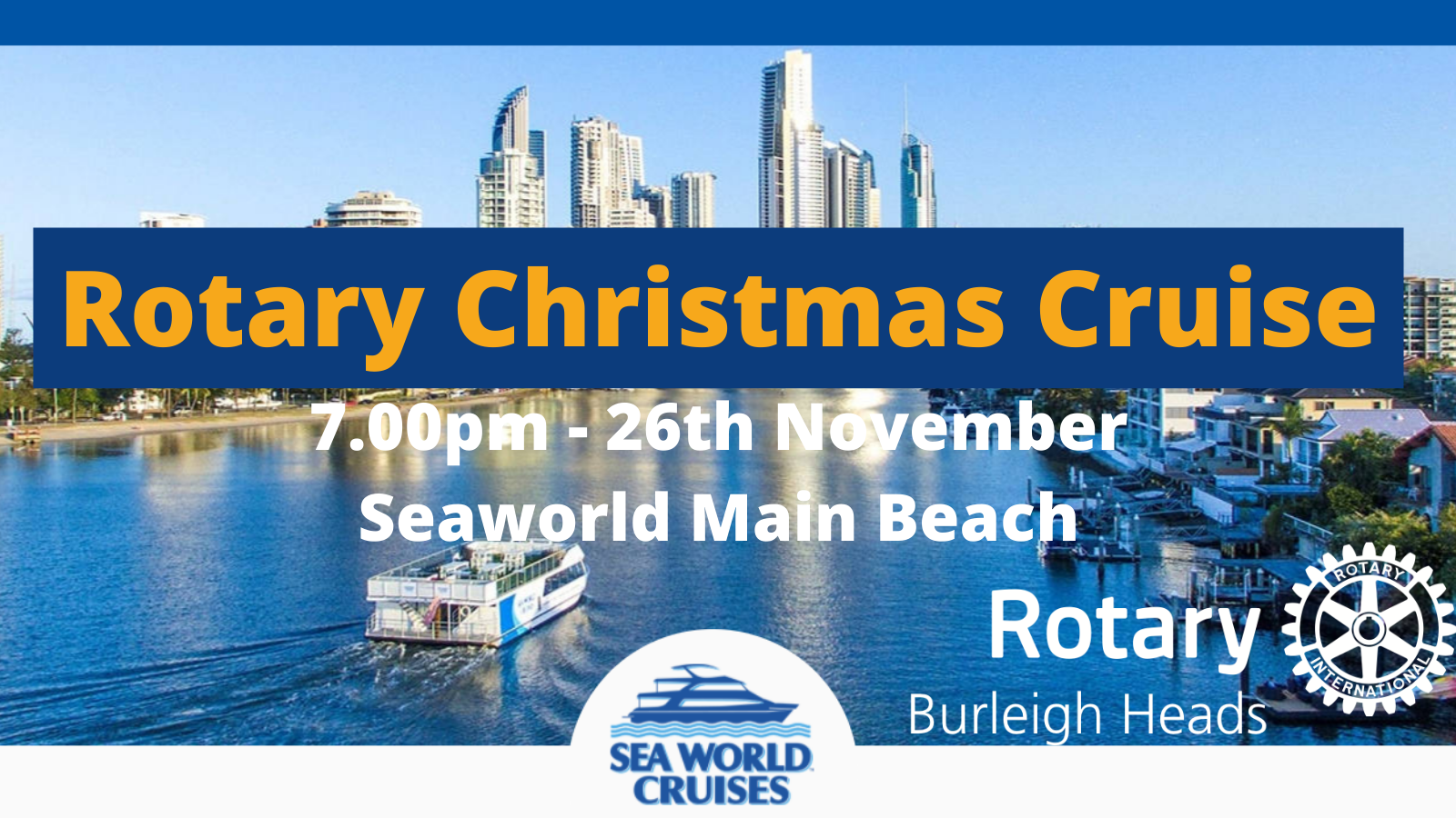 Rotary Christmas Party End of Year Seaworld Cruise Tickets, Spirit of