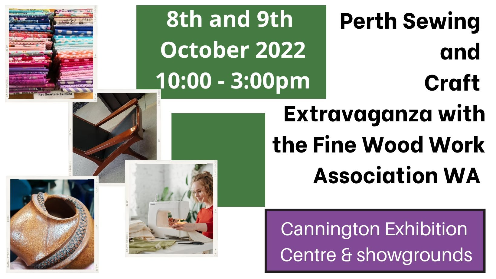 Perth Sewing and Craft Extravaganza with the Fine Wood Work Tickets