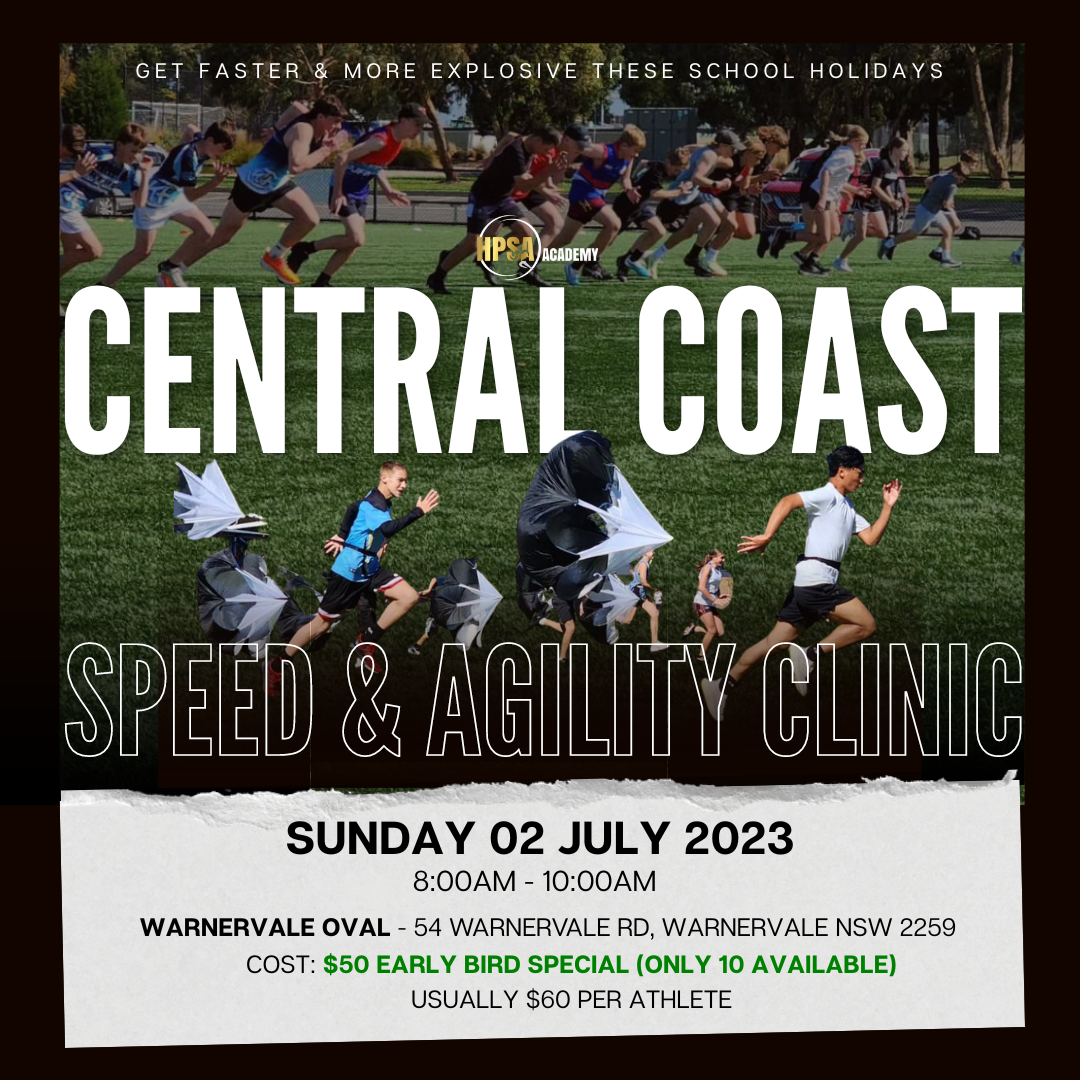 CENTRAL COAST 06/10/2023 Speed & Agility Clinic HPSA Academy Tickets