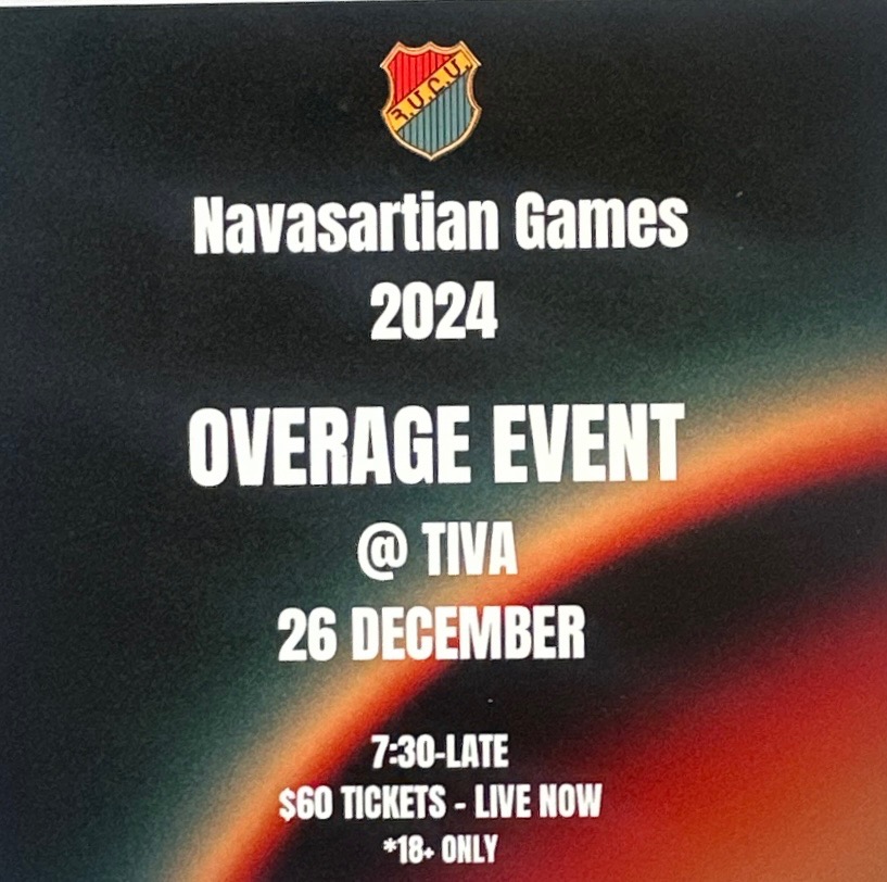 Navasartian Games 2024 Overage Event Tickets, TIVA, Sydney TryBooking