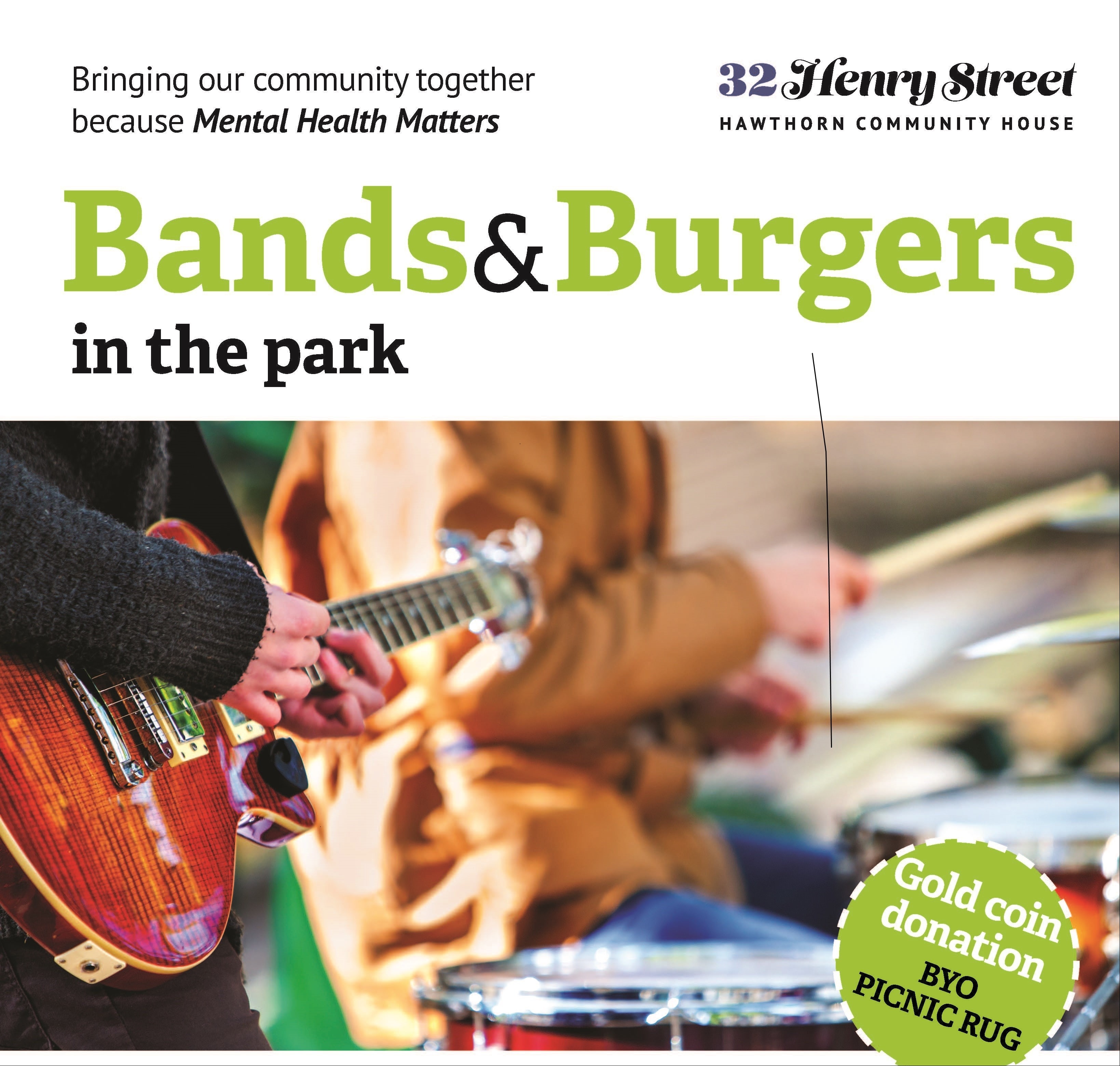 Bands & Burgers in the Park Tickets, Hawthorn Community House, Hawthorn