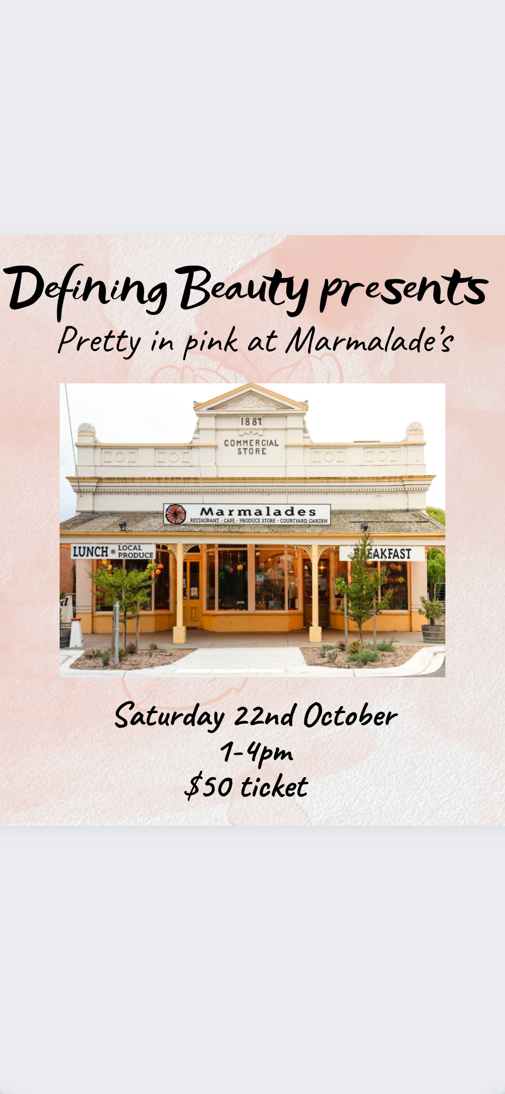 Pretty in Pink Tickets, Marmalade’s, Yea TryBooking Australia