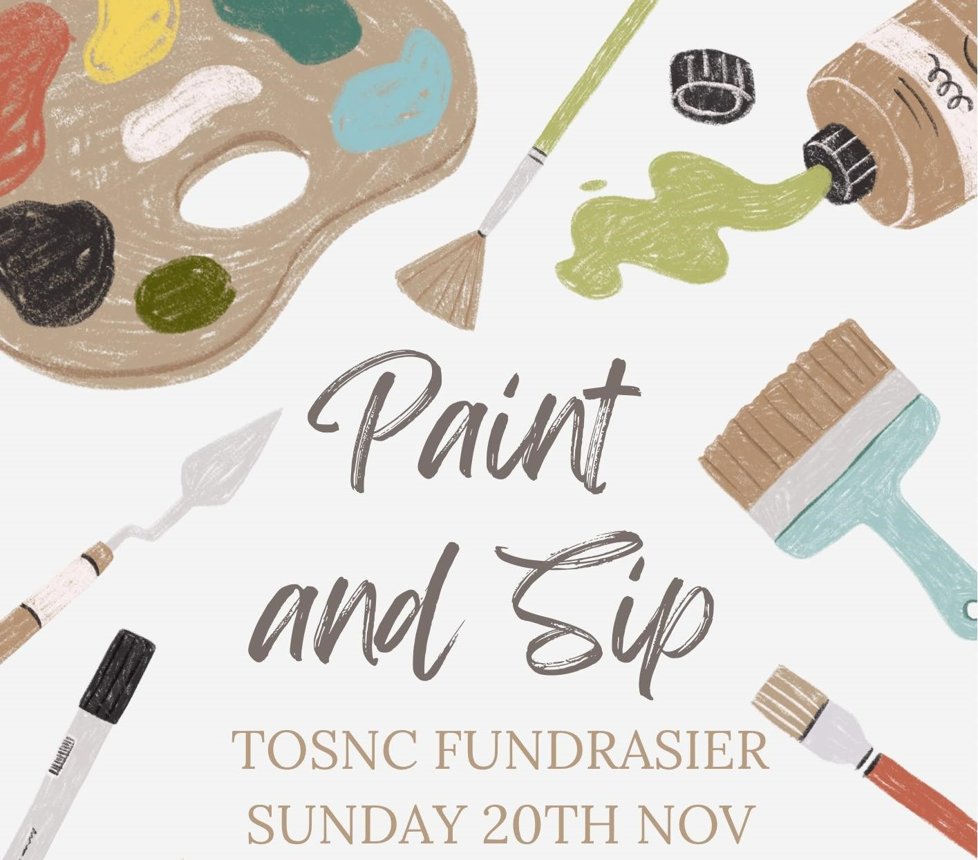 TOSNC Paint & Sip Fundraiser Tickets, Trinity College Gawler, Evanston