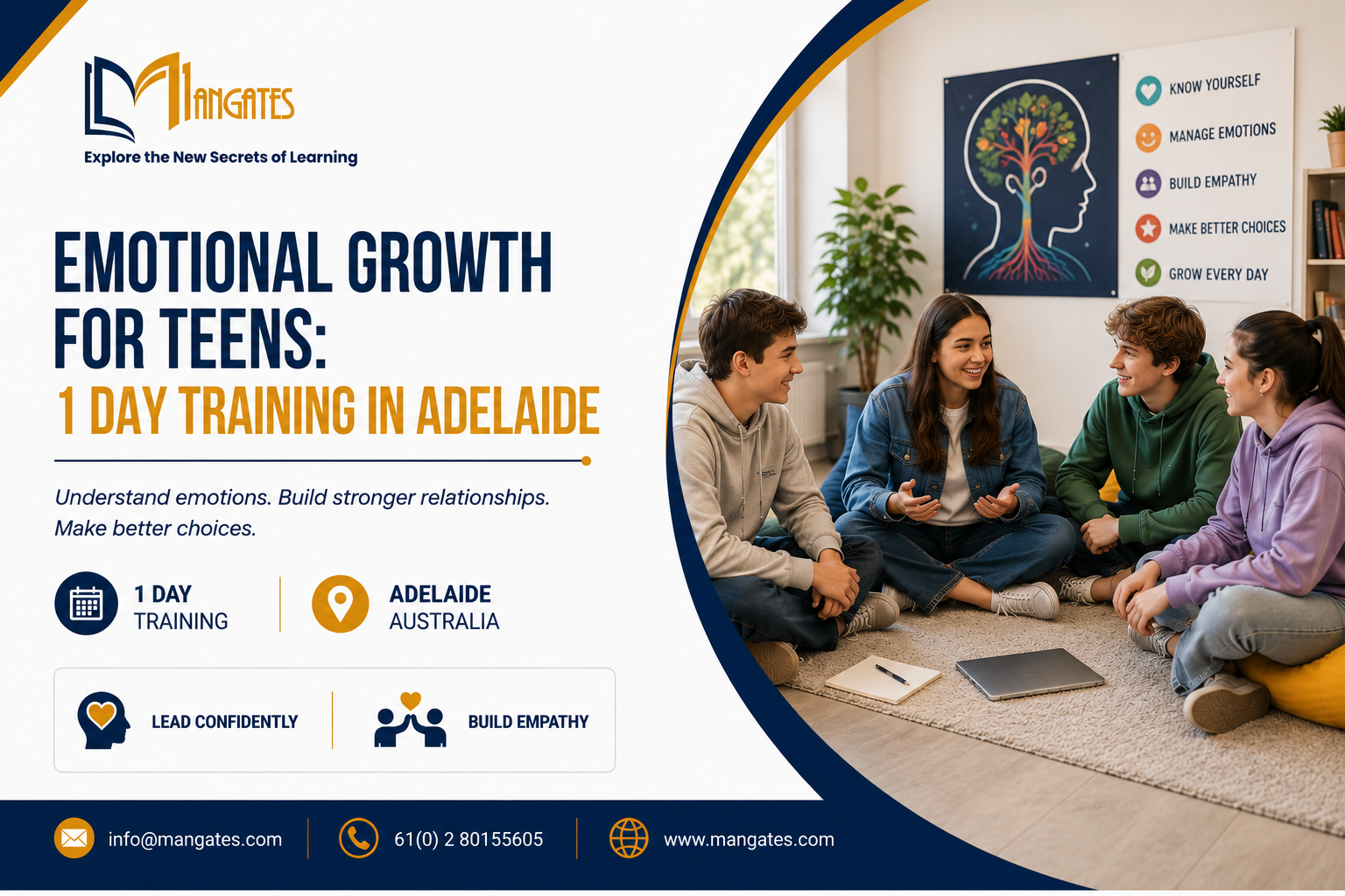 Emotional Growth for Teens – 1 Day Training | Adelaide