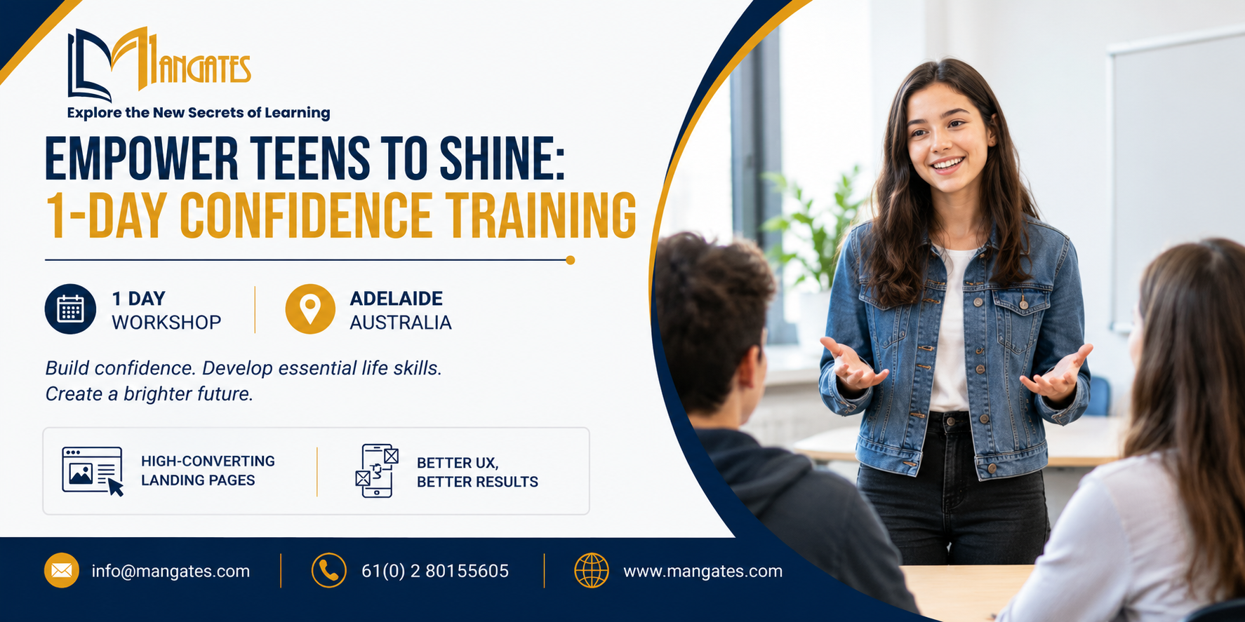 Empower Teens to Shine: 1-Day Confidence Training | Adelaide