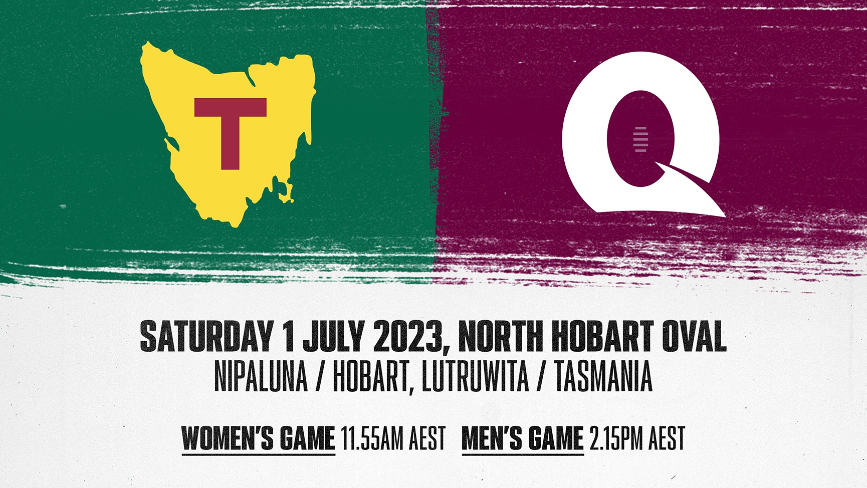 2023 State Game Tasmania v Queensland Tickets, North Hobart Oval