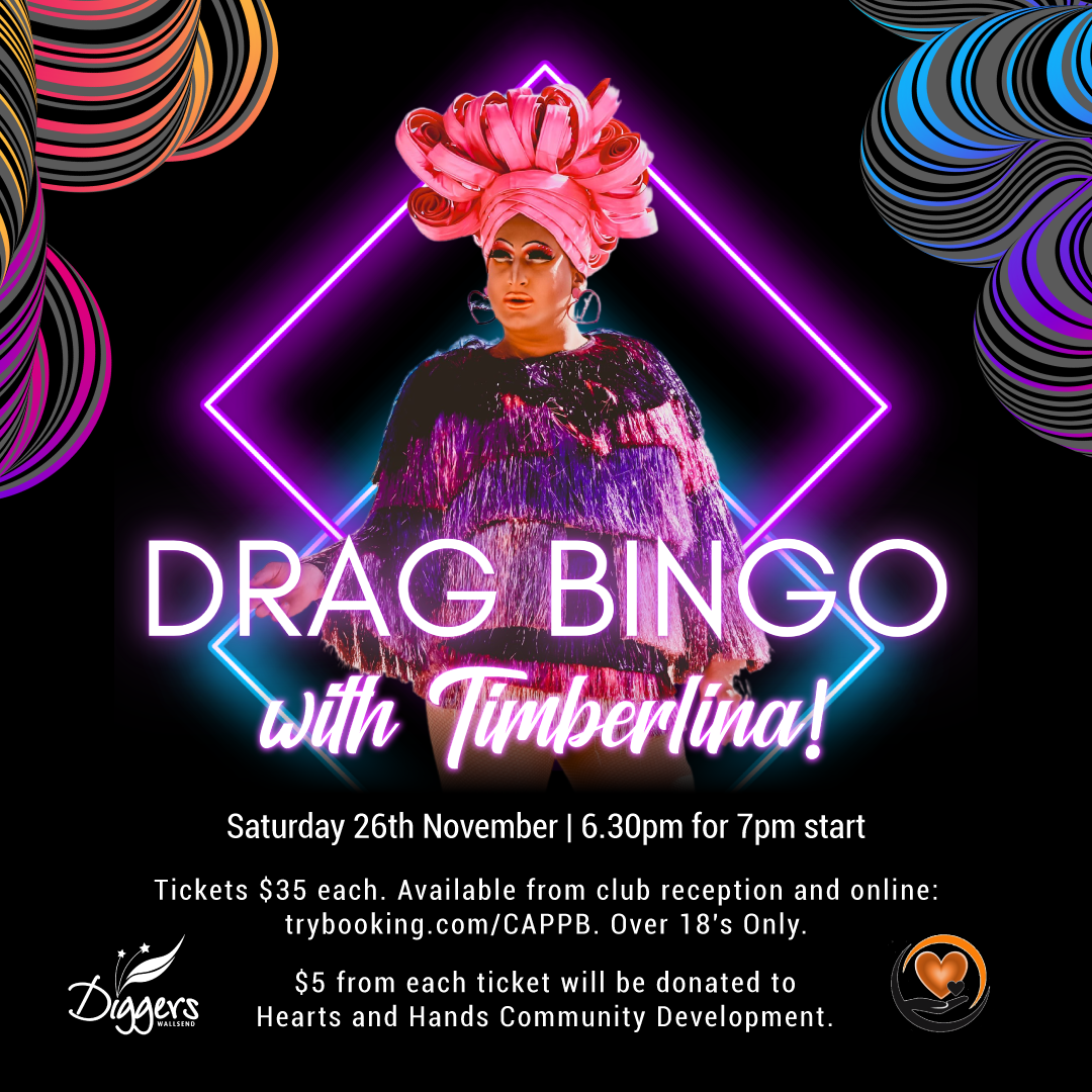 Drag Bingo Hosted by Timberlina Sat 26th of November 2022 Tickets