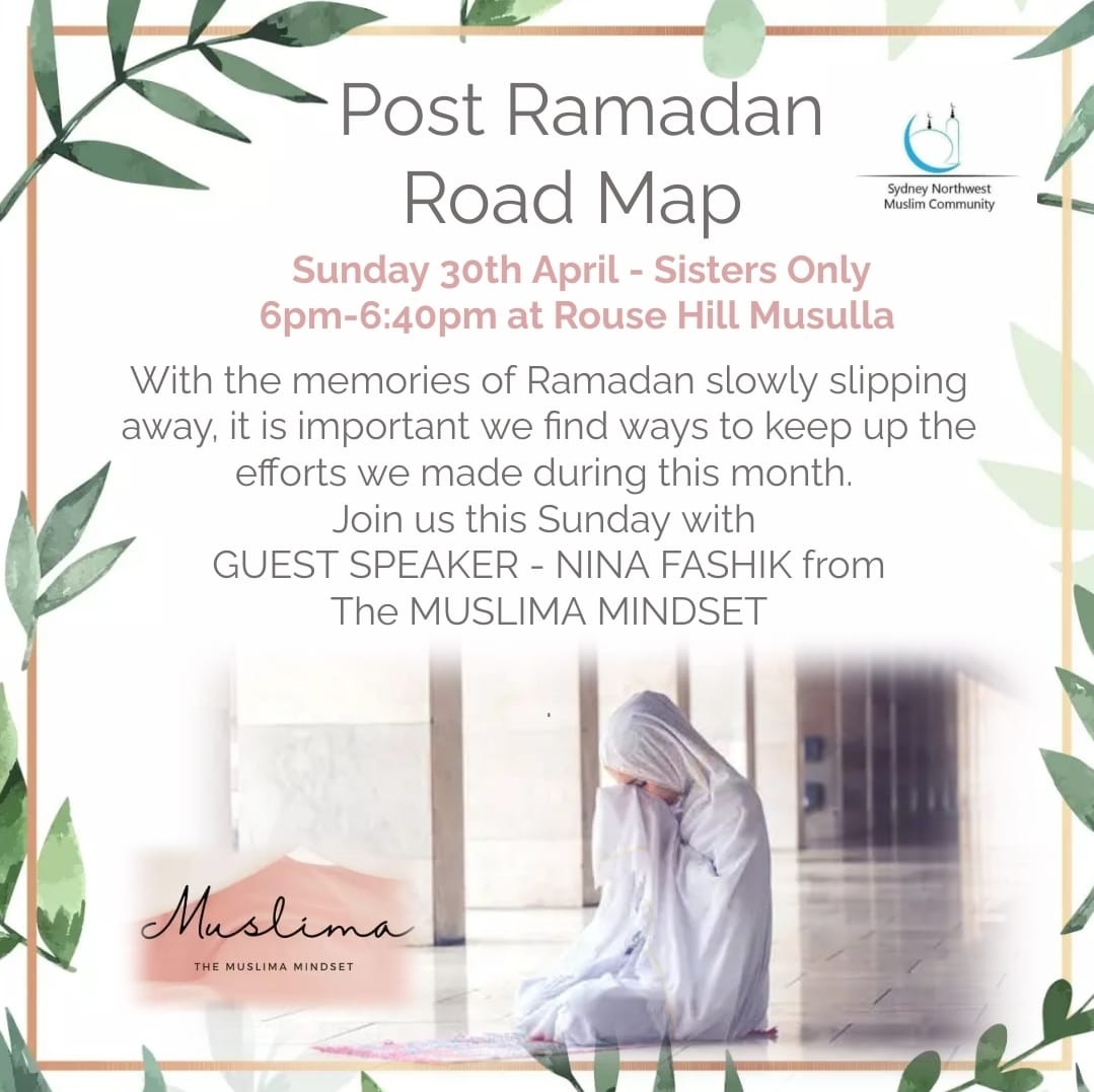 Post Ramadan Road Map