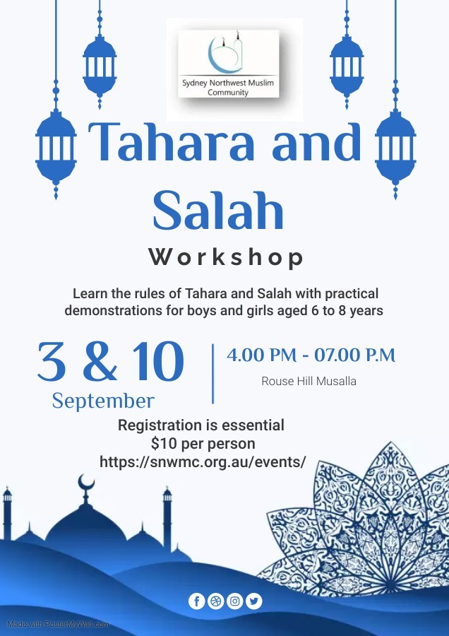 Tahara and Salah Workshop (for 6 to 8 years)