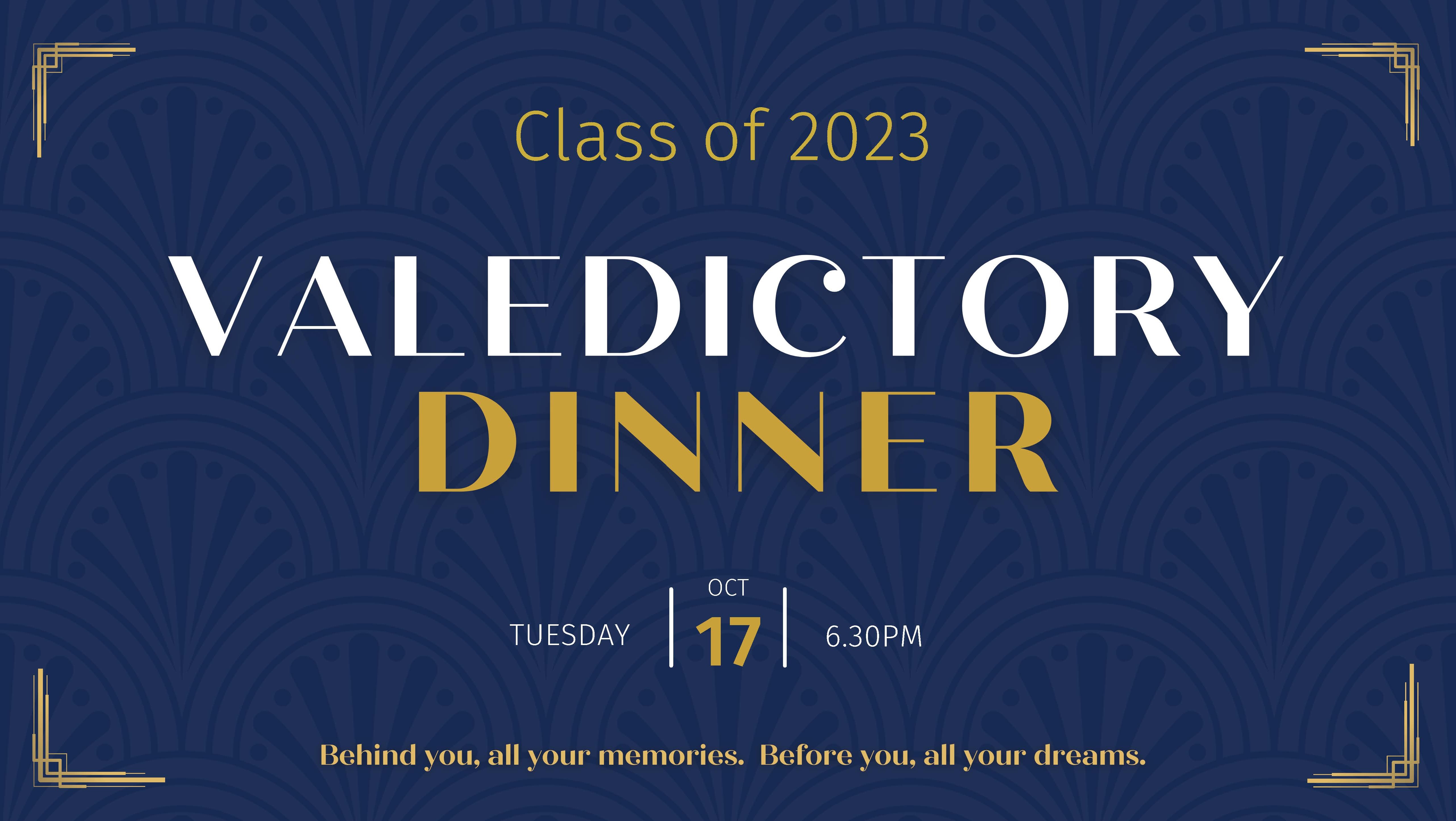 Valedictory Dinner Staff Tickets Tickets Q Events By Metropolis