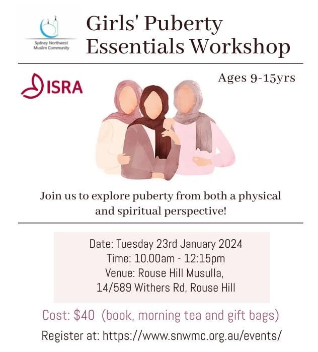 Girls' Puberty Essentials Workshop