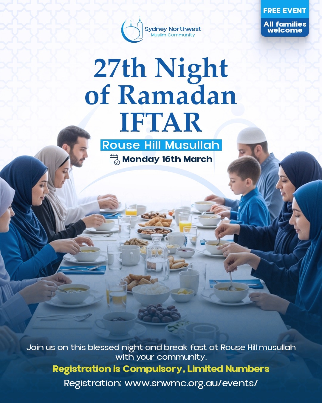 IFTAR In the Musallah 27th Night 2026