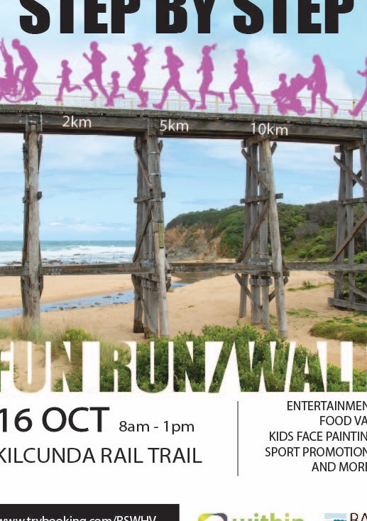 Step By Step Fun Run Walk Tickets Kilcunda Rail Trail Kilcunda Trybooking Australia Step By Step Fun Run Walk Tickets Kilcunda Rail Trail Kilcunda Trybooking Australia