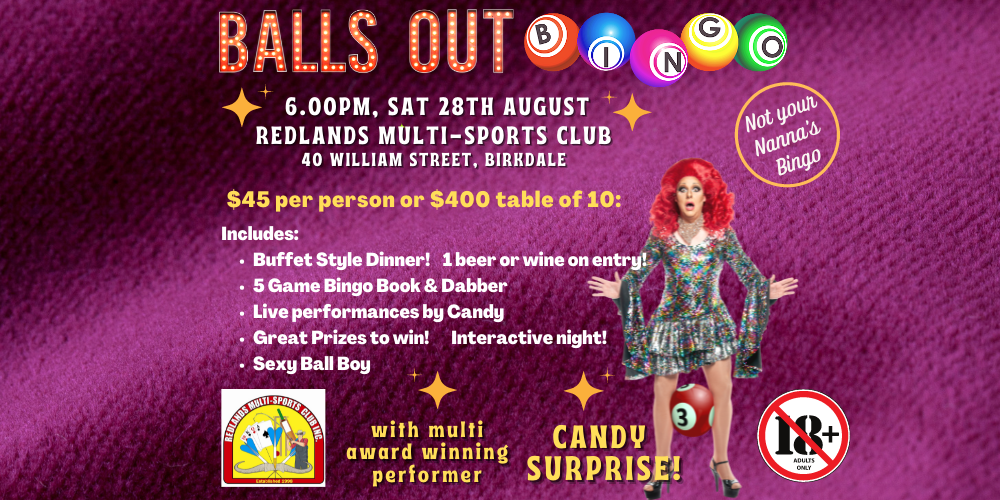 Balls OUT Bingo Hits Redlands! Tickets, Redlands MultiSports Club
