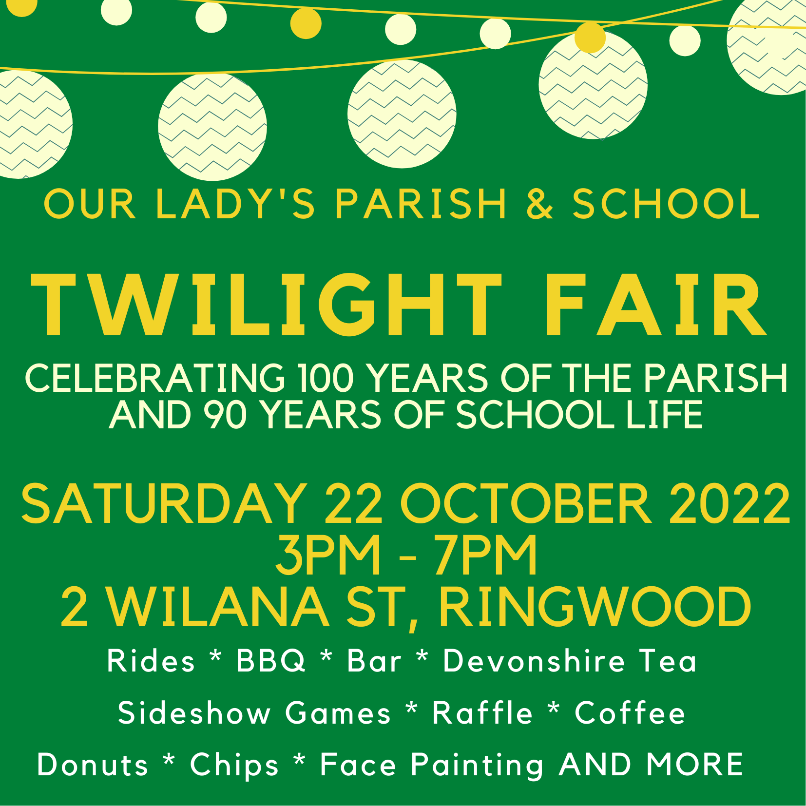 Our Lady's Parish and School Twilight Fair 2022 Tickets, Our Lady of