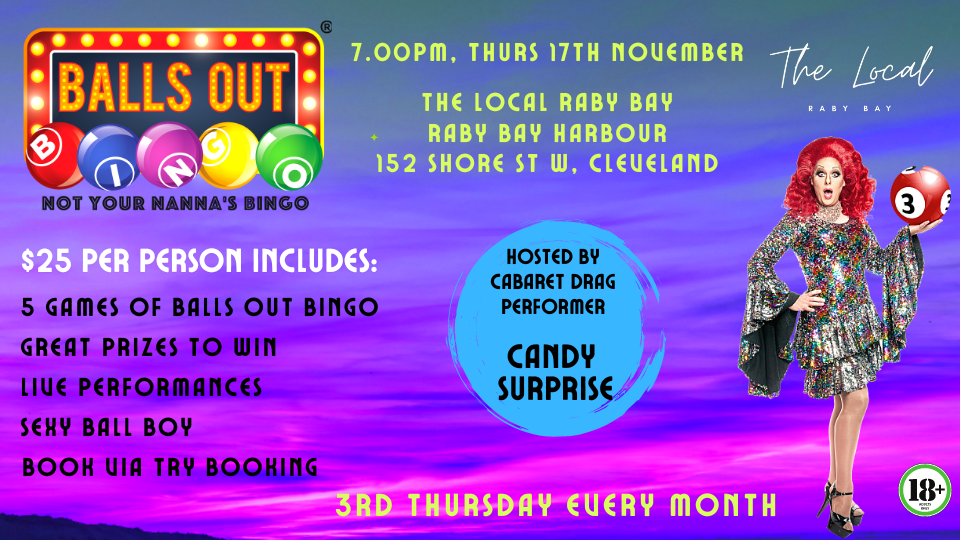 Balls OUT Bingo The Local Raby Bay Tickets, The Local Raby Bay