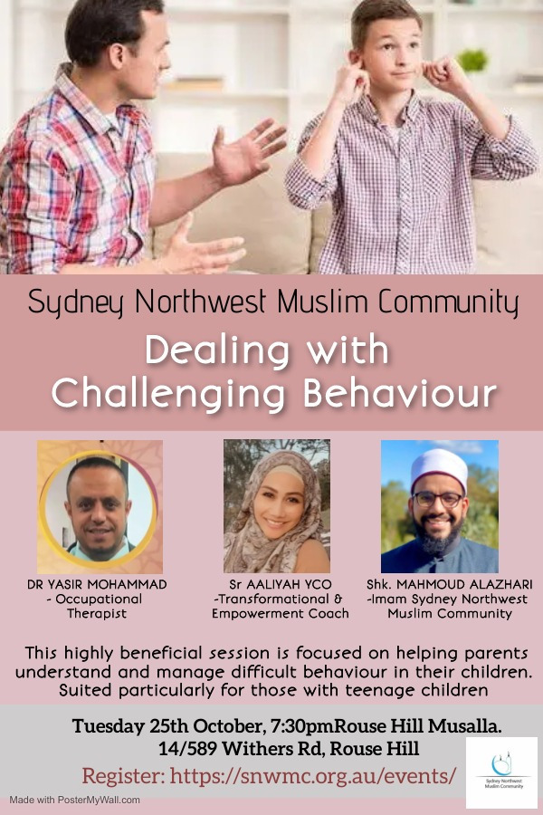 Dealing with Challenging behaviour