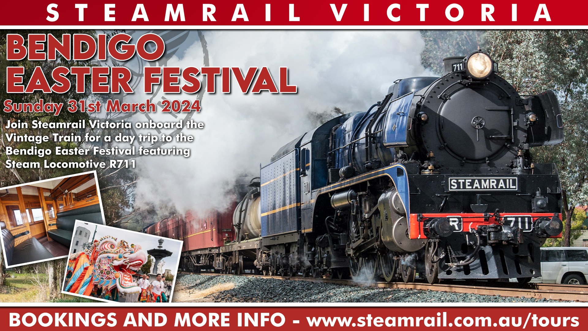 Bendigo Easter Festival Sunday 31st March 2024 Tickets, Southern