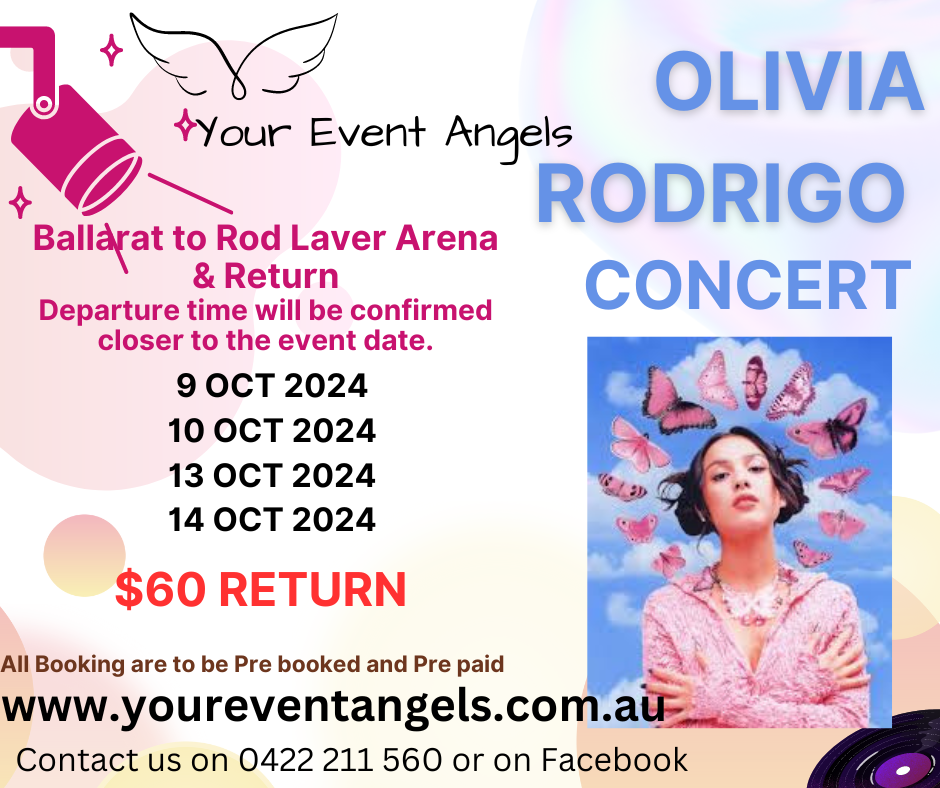 Olivia Rodrigo Tickets, Meeting Point Opposite The Good Guys on Mair