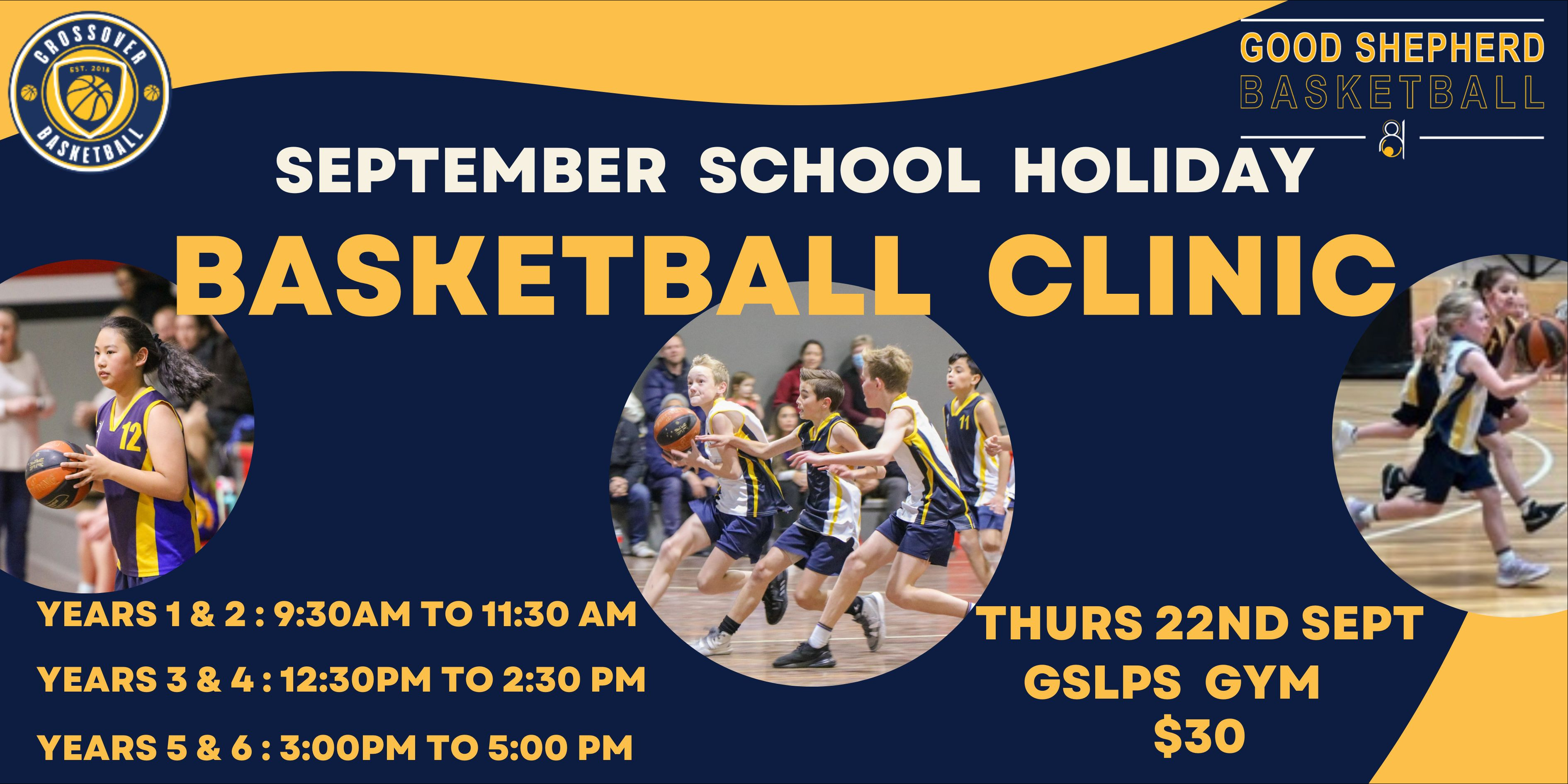 GSLPS September Holiday Basketball Clinic Tickets, GSLPS Gym, Croydon