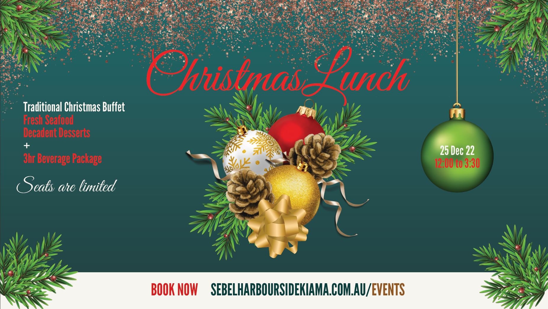 Christmas Lunch 2022 at The Sebel Harbourside Kiama Tickets, Yves, Kiama TryBooking Australia