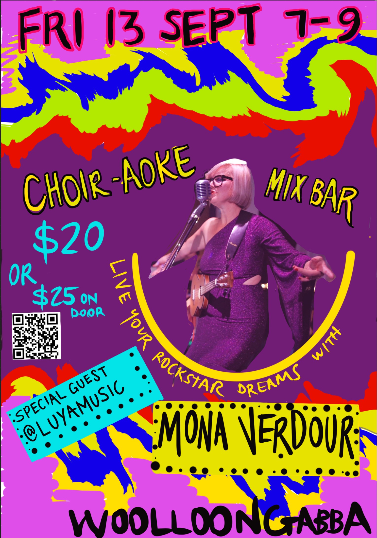 Mona Verdour Rock ChoirAoke Tickets, Mix Bar, Woolloongabba