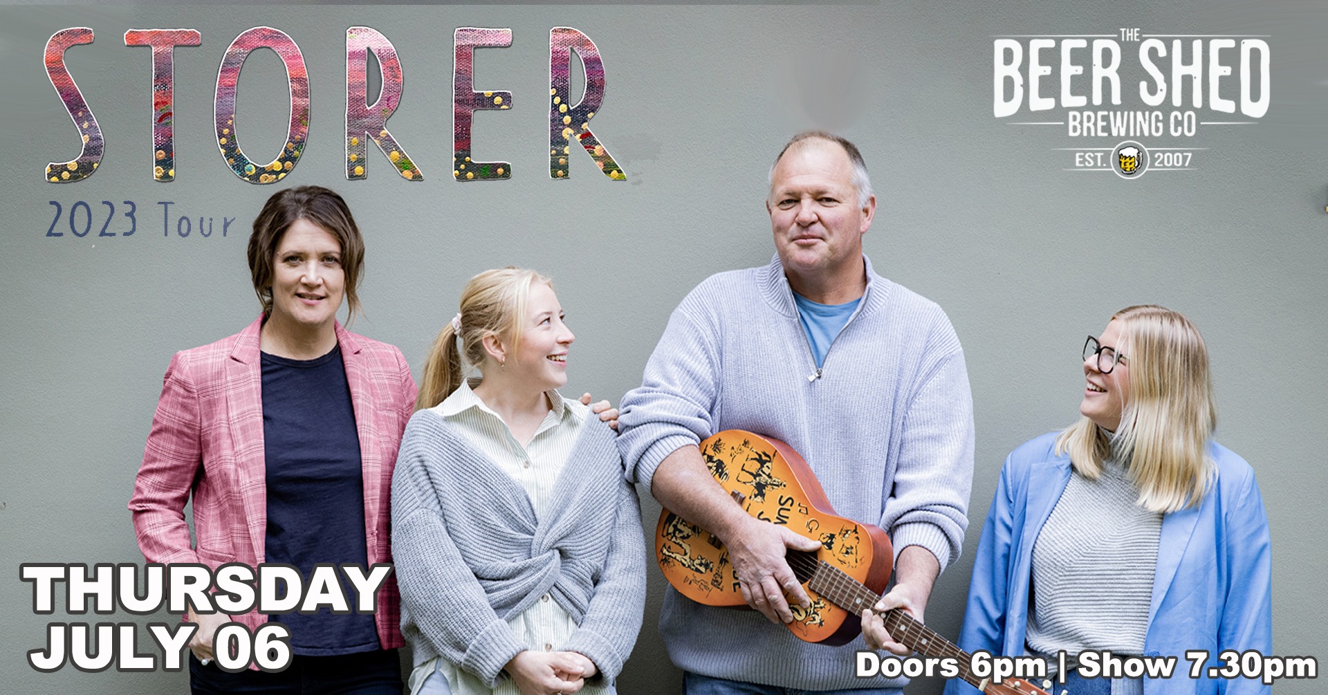 Sara Storer & Family Live at The Beer Shed Tickets, The Beer Shed