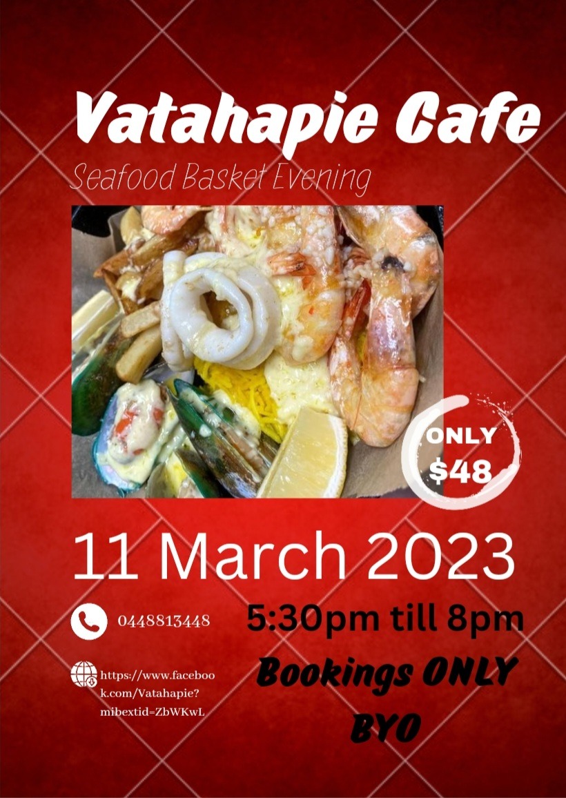 Vatahapie Ocean Basket evening Tickets, Vatahapie, Sandstone point