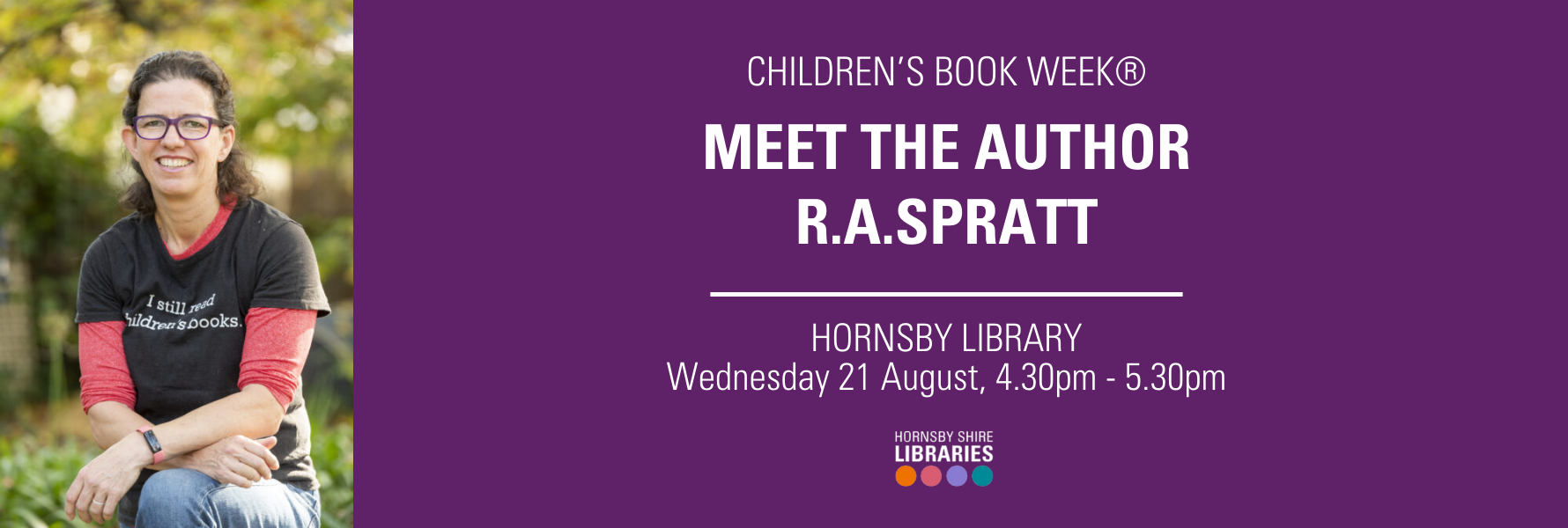 Children's Book Week ® 2024 Meet the Author R.A.Spratt Tickets