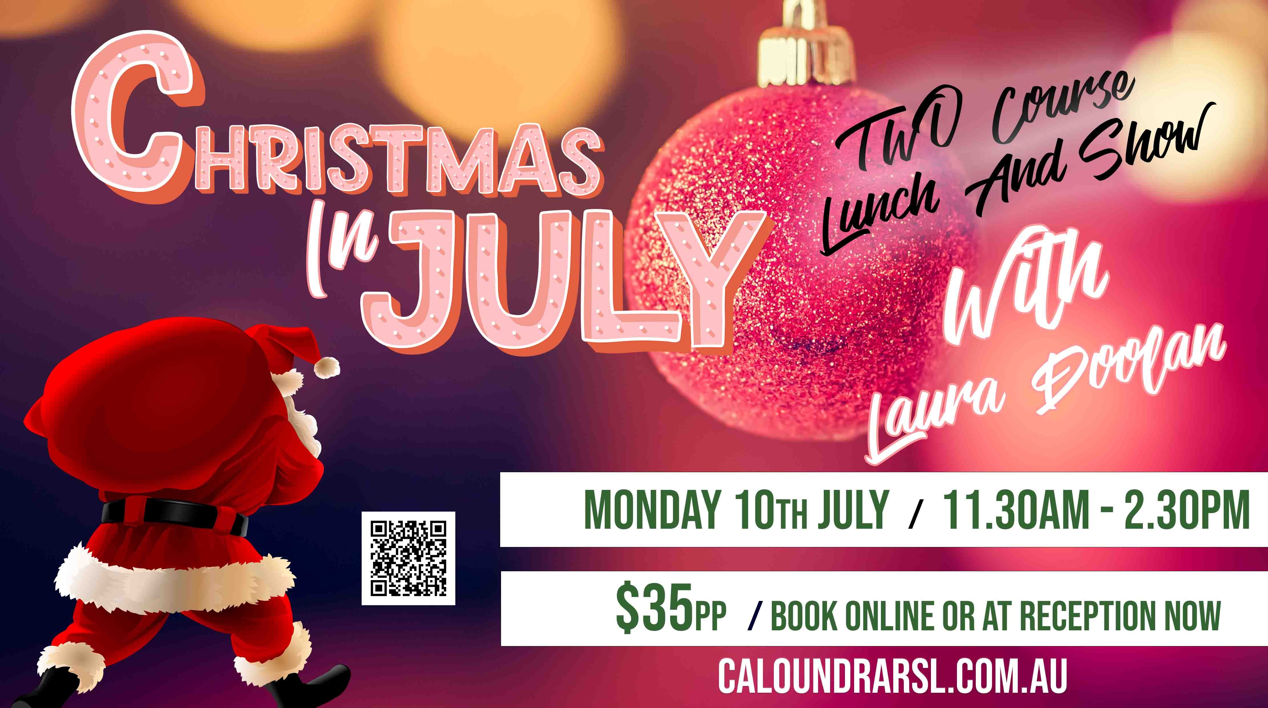 Christmas In July 2 Course Lunch and Show Tickets, Sunshine Coast