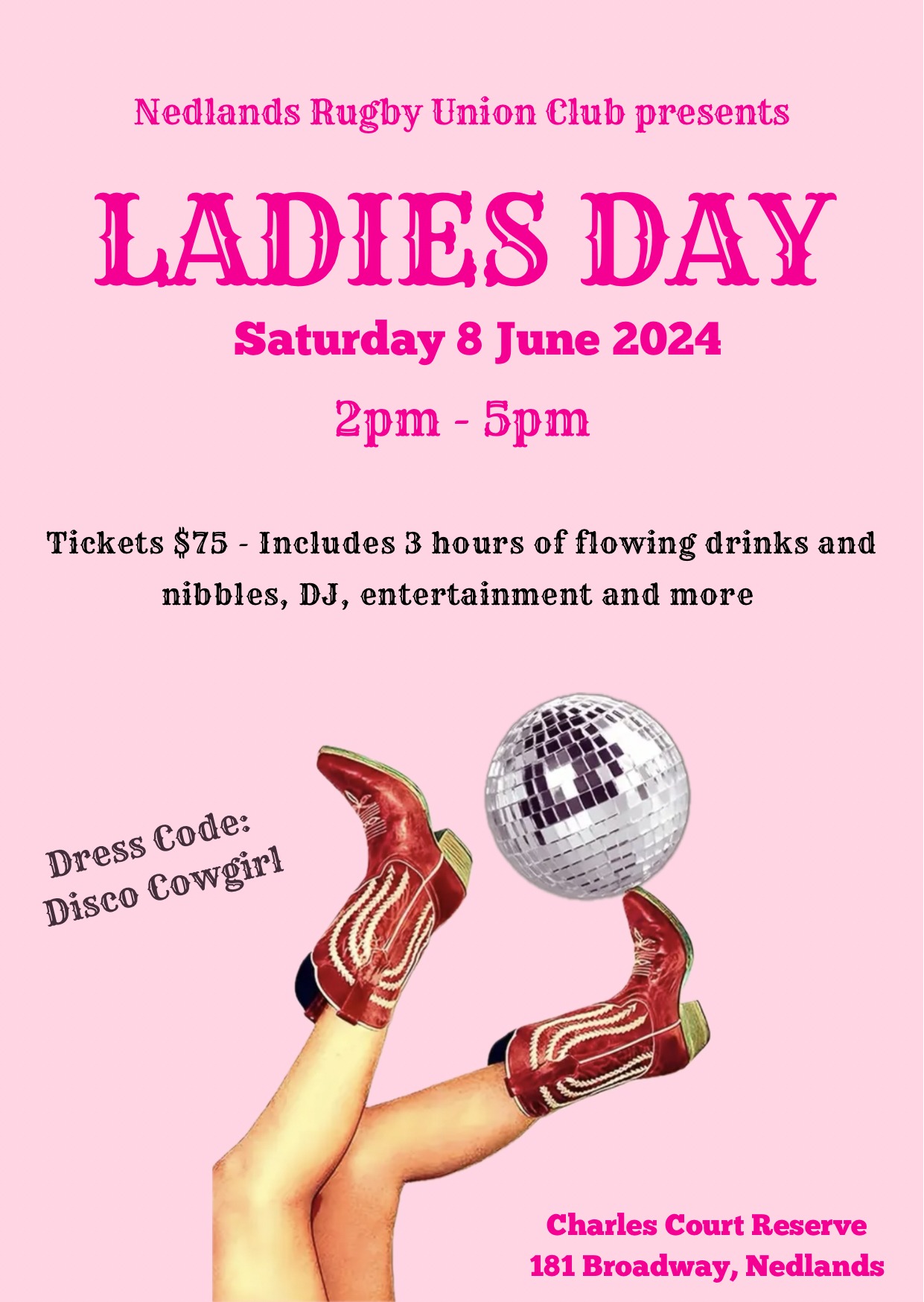 Nedlands Rugby Union Club Ladies Day 2024 Tickets, Nedlands Rugby Union