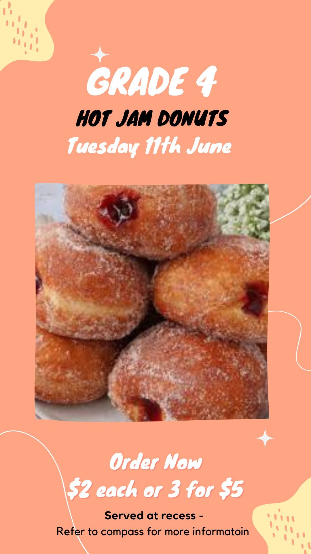 Yr 4 Hot Jam Donuts Tickets TryBooking Australia