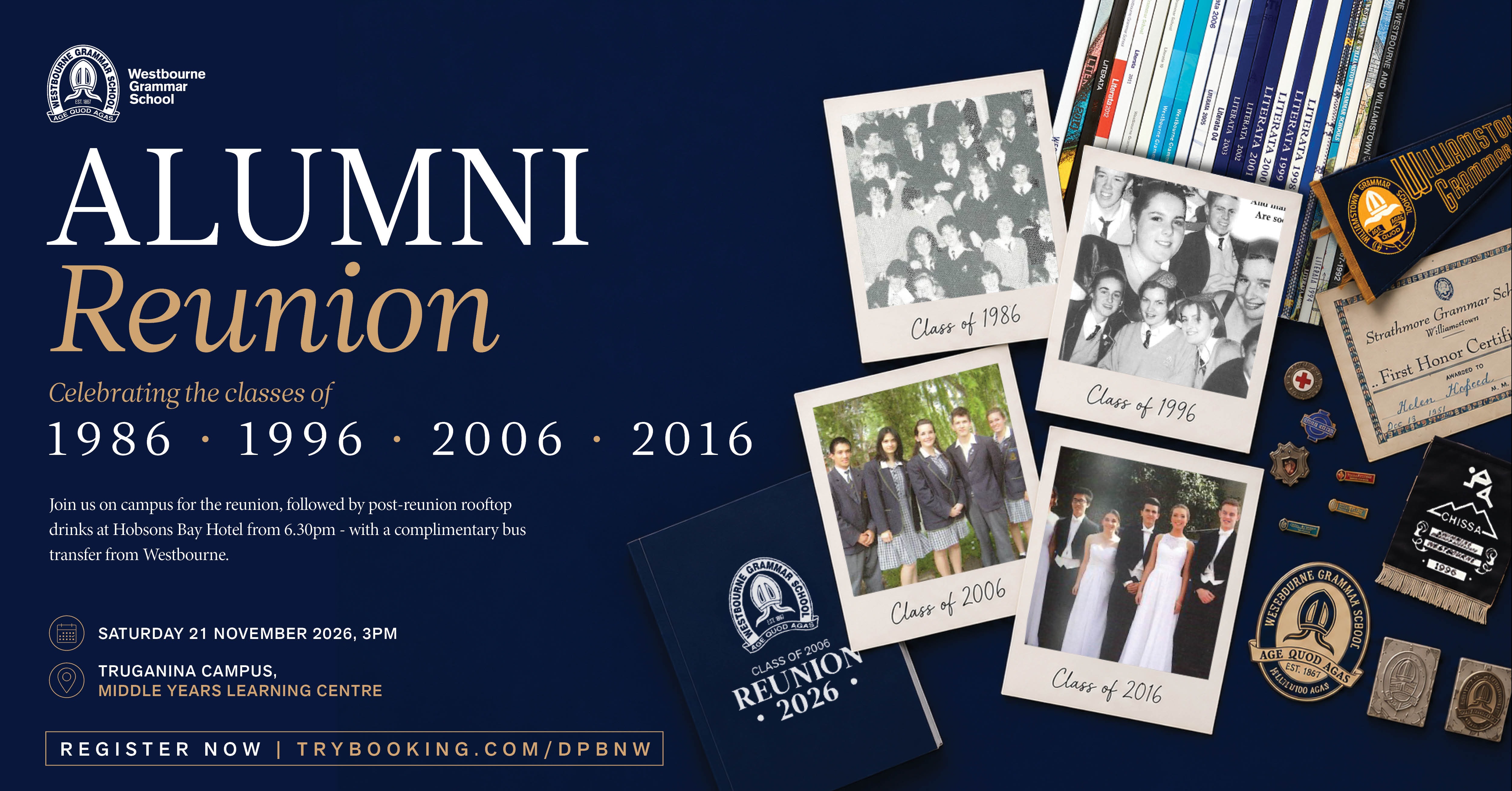 Westbourne Reunion | 1986 - 1996 - 2006 - 2016