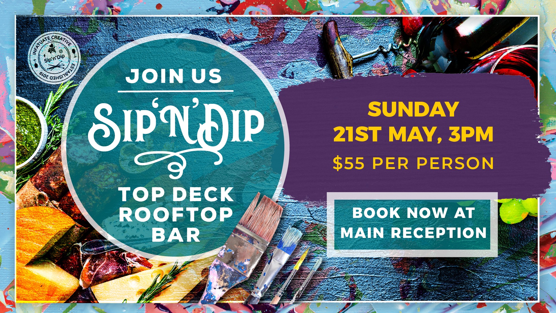 Sip & Dip May Tickets, Greenbank Services Club, Hillcrest