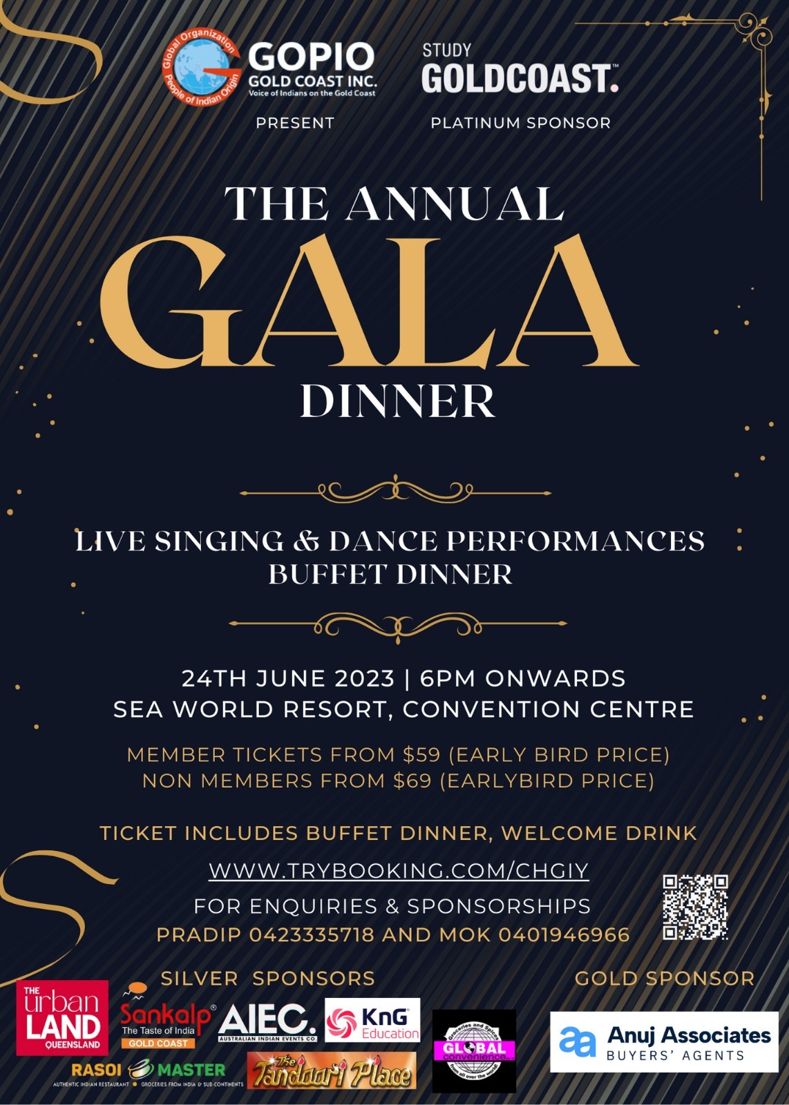 GOPIO Gold Coast GALA Dinner 2023 Tickets, Sea World Resort Convention