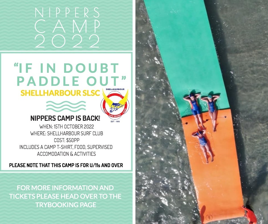 Nippers Camp 2022 Tickets, Shellharbour slsc, Shellharbour TryBooking