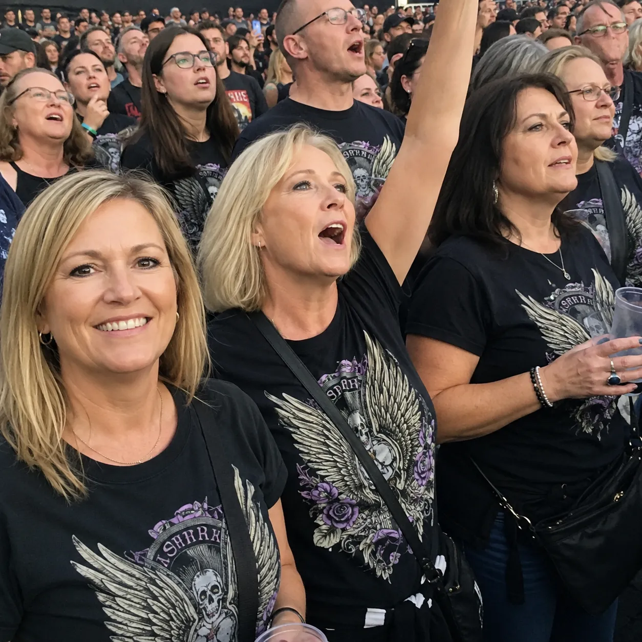 Audience at a live music event