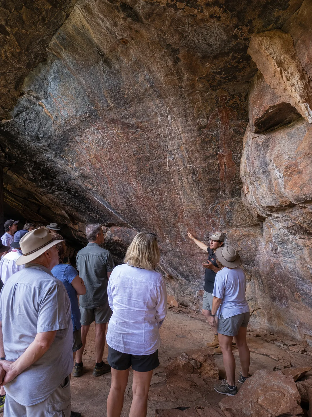 Visitors on a guided tour
