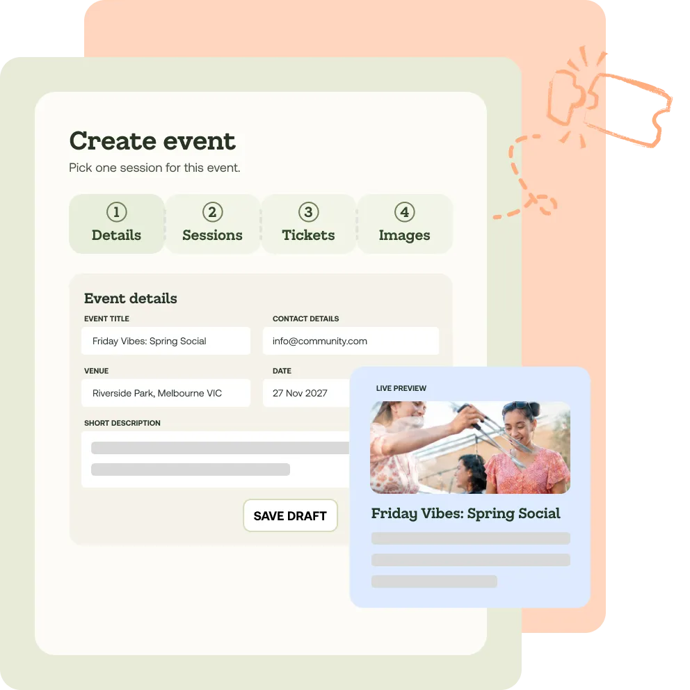 Create your event