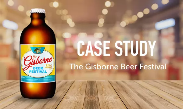 Festival goers at the Gisborne Beer Festival in New Zealand