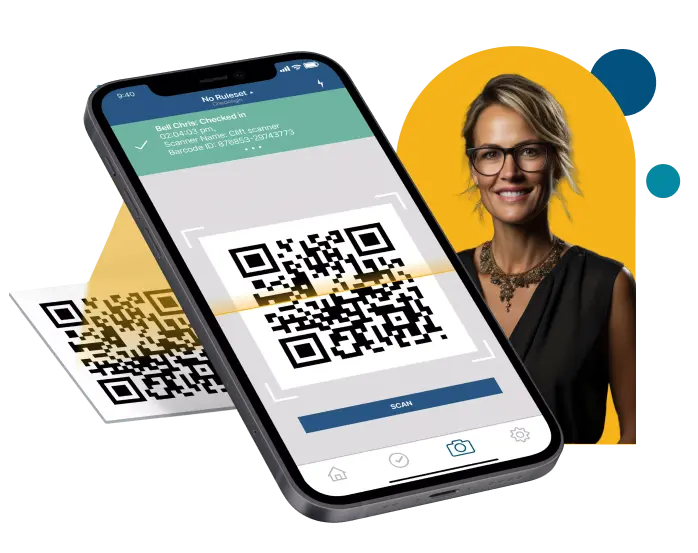 Scanning app for entry