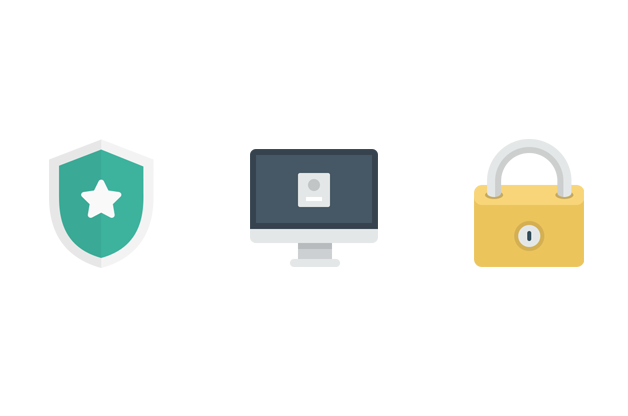TryBooking privacy policy icons shield computer monitor lock