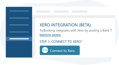 A landing page with blue button
