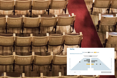 rows of seats in a large hall