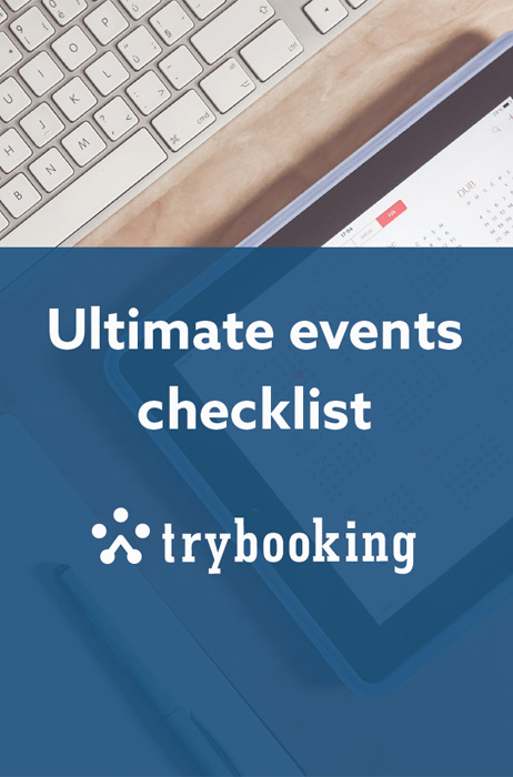 A banner for an events checklist download