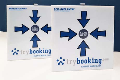 TryBooking RFID scan units