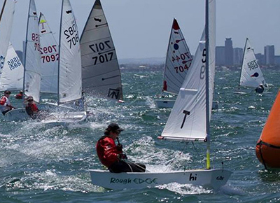 national sailing competition yachts in the water