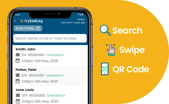 Flexible ticket check-in methods
